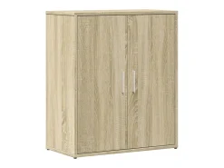 Aparador buffet cómoda armario unidad de almacenamiento organizador cocina salón salón juego de 2 sonoma 60 x 31 x 70 cm madera contrachapada marrón 02_0036814