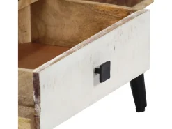 Aparador buffet cómoda armario mueble organizador cocina salón salón 118 x 30 x 62 cm madera maciza de mango marrón 02_0029530