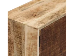 Aparador buffet cómoda armario mueble organizador cocina salón salón 118 x 30 x 62 cm madera maciza de mango marrón 02_0029530
