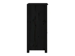 Aparador buffet cómoda armario unidad de almacenamiento organizador cocina salón salón juego de 2 40 x 35 x 80 cm madera maciza de pino negro 02_0036905