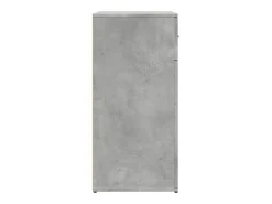 Aparador buffet cómoda armario unidad de almacenamiento organizador cocina salón salón 79 x 38 x 80 cm madera contrachapada gris 02_0032094