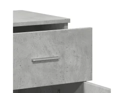 Aparador buffet cómoda armario unidad de almacenamiento organizador cocina salón salón 79 x 38 x 80 cm madera contrachapada gris 02_0032094