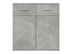 Aparador buffet cómoda armario unidad de almacenamiento organizador cocina salón salón 79 x 38 x 80 cm madera contrachapada gris 02_0032094