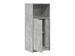 Aparador buffet cómoda armario mueble organizador cocina salón salón con LED 42,5 x 34 x 100 cm madera contrachapada gris 02_0029803