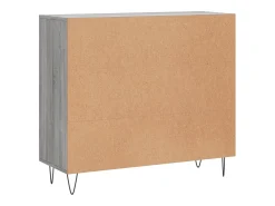 Aparador buffet cómoda armario unidad de almacenamiento organizador cocina salón salón Sonoma 90 x 34 x 80 cm madera contrachapada gris 02_0036554