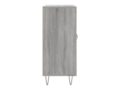 Aparador buffet cómoda armario unidad de almacenamiento organizador cocina salón salón Sonoma 90 x 34 x 80 cm madera contrachapada gris 02_0036554