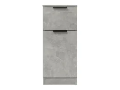 Aparador buffet cómoda armario mueble organizador cocina salón salón juego de 2 30 x 30 x 70 cm madera contrachapada gris 02_0036844