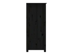 Aparador buffet cómoda armario mueble organizador cocina salón salón 83 x 41,5 x 100 cm madera maciza de pino negro 02_0036141