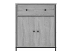 Aparador buffet cómoda armario unidad de almacenamiento organizador cocina salón salonsonoma 70 x 30 x 80 cm madera contrachapada gris 02_0036501