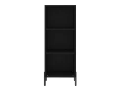 Aparador buffet cómoda armario mueble organizador cocina salón salón 34,5 x 32,5 x 90 cm madera contrachapada negra 02_0035870