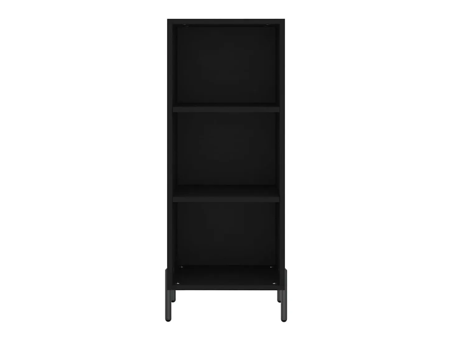 Aparador buffet cómoda armario mueble organizador cocina salón salón 34,5 x 32,5 x 90 cm madera contrachapada negra 02_0035870