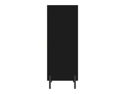 Aparador buffet cómoda armario mueble organizador cocina salón salón 34,5 x 32,5 x 90 cm madera contrachapada negra 02_0035870