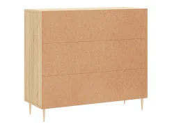 Aparador buffet cómoda armario unidad de almacenamiento organizador cocina salón salón Sonoma 90 x 34 x 80 cm madera contrachapada marrón 02_0031736
