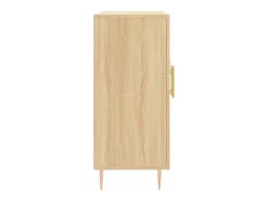 Aparador buffet cómoda armario unidad de almacenamiento organizador cocina salón salón Sonoma 90 x 34 x 80 cm madera contrachapada marrón 02_0031736