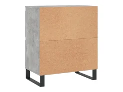 Aparador buffet cómoda armario mueble organizador cocina salón salón juego de 2 madera contrachapada gris 02_0036879