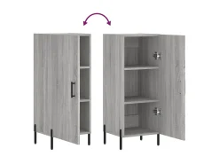 Aparador buffet cómoda armario unidad de almacenamiento organizador cocina salón salón Sonoma 34,5 x 34 x 90 cm madera contrachapada gris 02_0036319