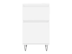 Aparador buffet cómoda armario mueble organizador cocina salón salón juego de 2 40 x 35 x 70 cm blanco madera contrachapada 02_0036660