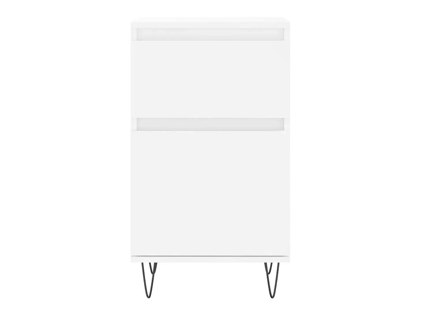 Aparador buffet cómoda armario mueble organizador cocina salón salón juego de 2 40 x 35 x 70 cm blanco madera contrachapada 02_0036660