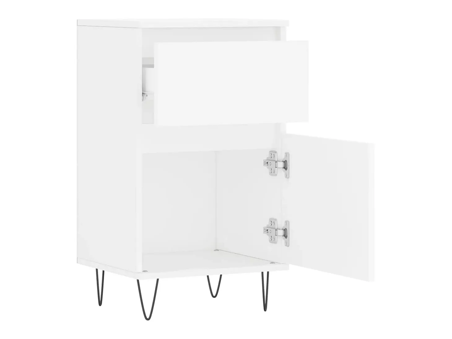 Aparador buffet cómoda armario mueble organizador cocina salón salón juego de 2 40 x 35 x 70 cm blanco madera contrachapada 02_0036660