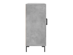Aparador buffet cómoda armario mueble organizador cocina salón salón 90 x 34 x 80 cm madera contrachapada gris 02_0032123