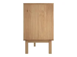 Aparador buffet cómoda armario unidad de almacenamiento organizador cocina salón salón 113,5 x 43 x 73 cm madera maciza de pino marrón 02_0036182
