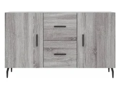 Aparador buffet cómoda armario unidad de almacenamiento organizador cocina salón salonsonoma 100 x 36 x 60 cm madera contrachapada gris 02_0036257