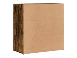 Aparador buffet cómoda armario mueble organizador cocina salón salón juego de 2 79 x 38 x 80 cm madera contrachapada marrón 02_0036749