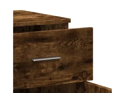 Aparador buffet cómoda armario mueble organizador cocina salón salón juego de 2 79 x 38 x 80 cm madera contrachapada marrón 02_0036749