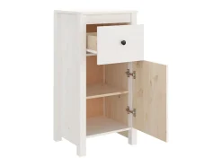 Aparador buffet cómoda armario mueble organizador cocina salón salón juego de 2 40 x 35 x 80 cm madera maciza de pino blanco 02_0036666