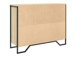 Aparador buffet cómoda armario unidad de almacenamiento organizador cocina salón salón Sonoma 97 x 32,5 x 74,5 cm madera contrachapada marrón 02_0031742