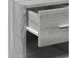 Aparador buffet cómoda armario unidad de almacenamiento organizador cocina salón salón Sonoma 45 x 42,5 x 93 cm madera contrachapada gris 02_0036368