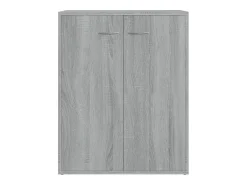 Aparador buffet cómoda armario unidad de almacenamiento organizador cocina salón salonsonoma 60 x 30 x 75 cm madera contrachapada gris 02_0036382