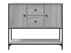 Aparador buffet cómoda armario unidad de almacenamiento organizador cocina salón salonsonoma 100 x 36 x 85 cm madera contrachapada gris 02_0036262