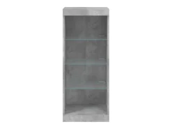 Aparador buffet cómoda armario mueble organizador cocina salón salón con luces LED 41 x 37 x 100 cm gris 02_0029997