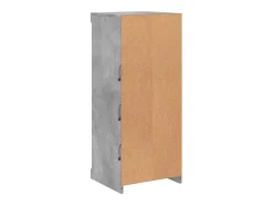 Aparador buffet cómoda armario mueble organizador cocina salón salón con luces LED 41 x 37 x 100 cm gris 02_0029997