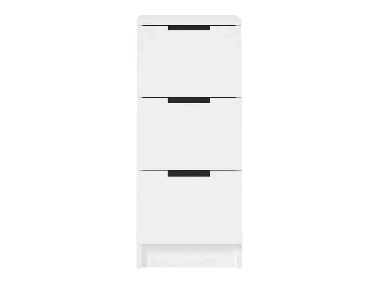 Aparador buffet cómoda armario mueble organizador cocina salón salón juego de 2 30 x 30 x 70 cm blanco madera contrachapada 02_0036651