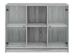 Aparador buffet cómoda armario unidad de almacenamiento organizador cocina salón salonsonoma 102 x 37 x 75,5 cm madera contrachapada gris 02_0036271
