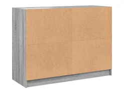 Aparador buffet cómoda armario unidad de almacenamiento organizador cocina salón salonsonoma 102 x 37 x 75,5 cm madera contrachapada gris 02_0036271