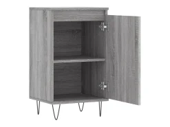 Aparador buffet cómoda armario mueble organizador cocina salón salón juego de 2 sonoma 40 x 35 x 70 cm marrón madera contrachapada 02_0036948