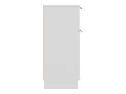 Aparador buffet cómoda armario mueble organizador cocina salón salón juego de 2 30 x 30 x 70 cm blanco madera contrachapada 02_0036650