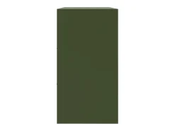 Aparador buffet cómoda armario mueble organizador cocina salón salón oliva 99 x 39 x 73 cm verde acero 02_0036594