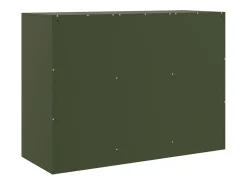 Aparador buffet cómoda armario mueble organizador cocina salón salón oliva 99 x 39 x 73 cm verde acero 02_0036594