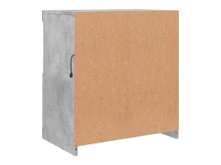 Aparador buffet cómoda armario mueble organizador cocina salón salón con luces LED 60 x 37 x 67 cm gris 02_0030005