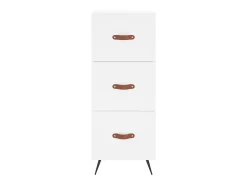 Aparador buffet cómoda armario mueble organizador cocina salón salón 34,5 x 34 x 90 cm madera contrachapada blanco 02_0030266