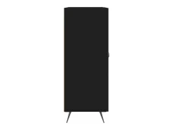 Aparador buffet cómoda armario mueble organizador cocina salón salón 69,5 x 34 x 90 cm madera contrachapada negra 02_0036059