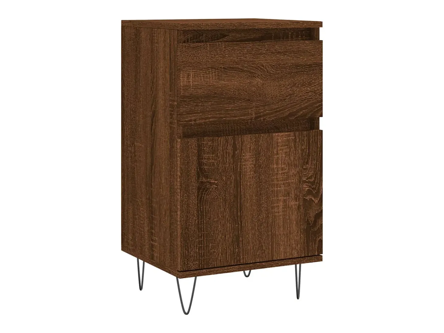 Aparador buffet cómoda armario mueble organizador cocina salón salón juego de 2 40 x 35 x 70 cm madera contrachapada marrón 02_0036764