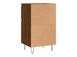 Aparador buffet cómoda armario mueble organizador cocina salón salón juego de 2 40 x 35 x 70 cm madera contrachapada marrón 02_0036764