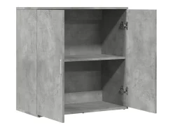 Aparador buffet cómoda armario unidad de almacenamiento organizador cocina salón salón 79 x 38 x 80 cm madera contrachapada gris 02_0032095