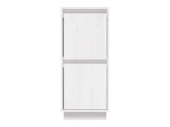 Aparador buffet cómoda armario unidad de almacenamiento organizador cocina salón salón juego de 2 31,5 x 34 x 75 cm madera maciza de pino blanco 02_0036654