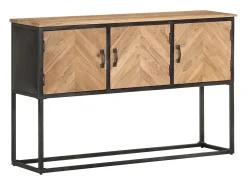 Aparador buffet cómoda armario mueble organizador cocina salón salón 120 x 30 x 75 cm madera maciza de acacia marrón 02_0029537